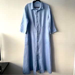 CP Shades Maxi Dress in Linen, with pockets